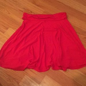 Red flirty skirt